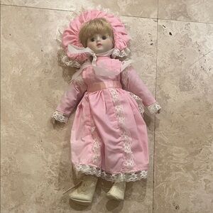 VTG Musical Porcelain Doll